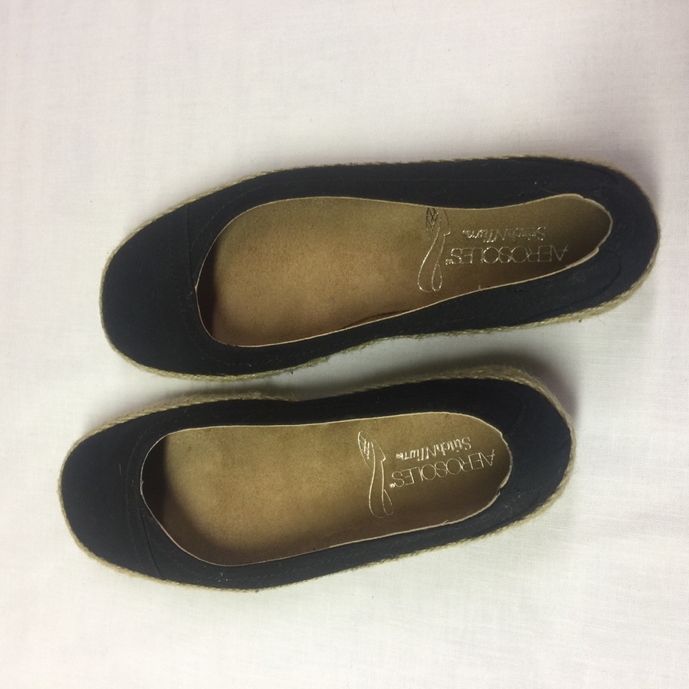 Aerosoles black shoes ballet comfort like new